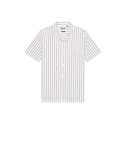 Barbour White Park Seersucker Shirt for men
