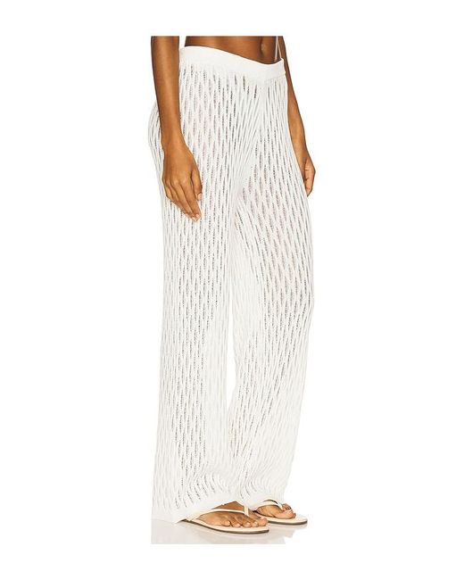 MINKPINK White Hose Aus Pointelle-Strick Kirra