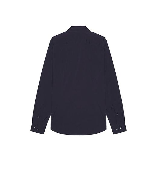 Camisa En Color Azul Marino Talla (También En S, M, Xl/1X, Xxl/2X) Theory de hombre de color Blue