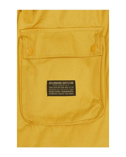 BBCICECREAM Yellow Hemisphere Cargo Pants for men
