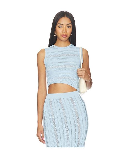 NonChalant Label Blue Jasmine Crop