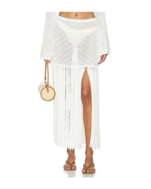 Devon Windsor White Edna Maxi Skirt