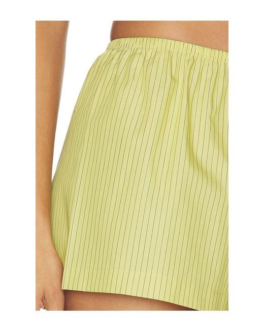 Leset Yellow Yoshi Stripe Summer Short