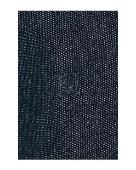 Helsa Blue Denim Fitted Shirt