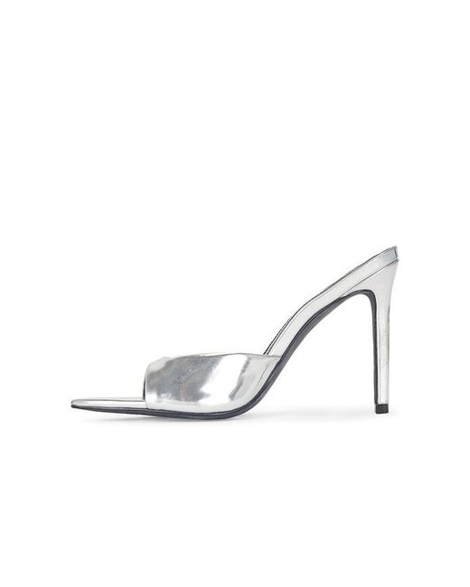 Black Suede Studio White Brea Mule