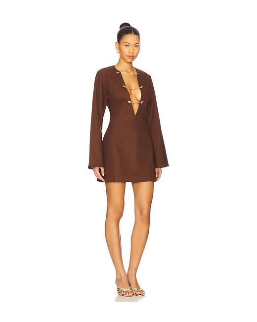 Shani Shemer Brown Kaftan Soraya