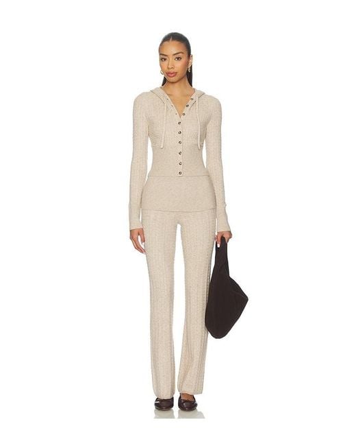 Lovers + Friends Natural Paulina Lounge Knit Pant