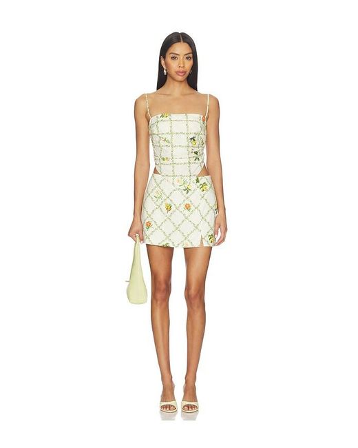 Amanda Uprichard Yellow Dale Skort