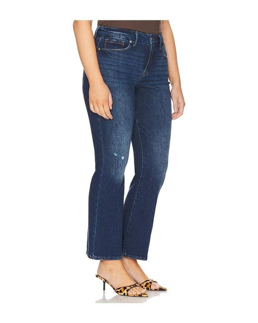 GOOD AMERICAN Blue Good Petite Boot Jeans