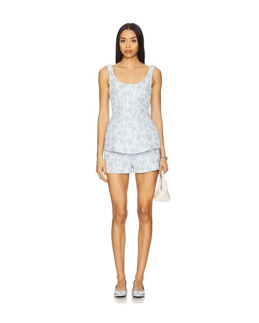 Amanda Uprichard White Empire Top