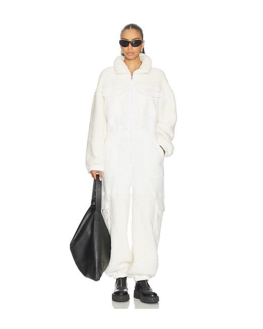 Free People White X Fp Movement Salopette Coverall Jumpsuit