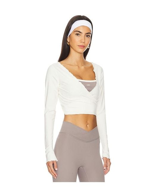 437 White The Wrap Top