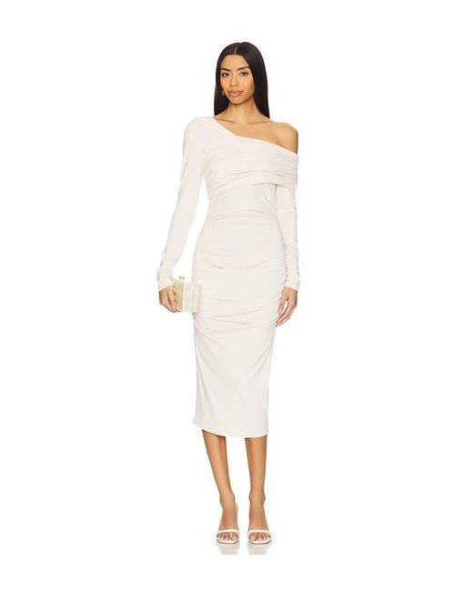 Susana Monaco White Midi-Kleid