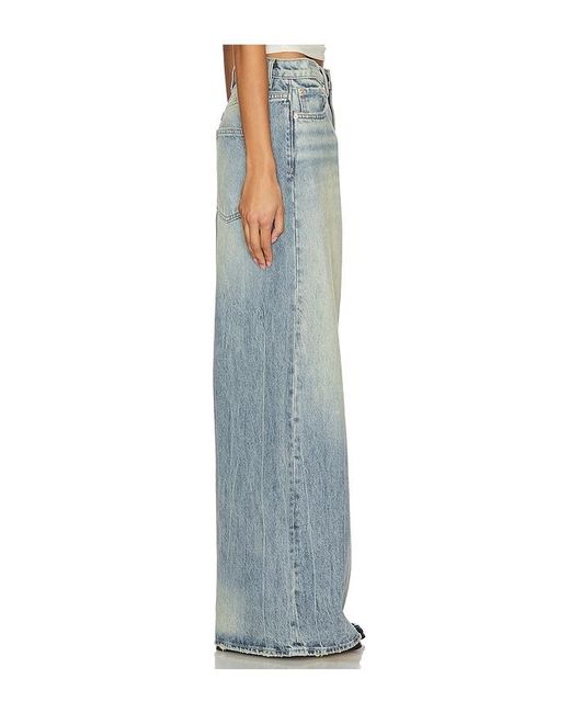 GRLFRND Blue Luna Mid Rise Baggy Jeans