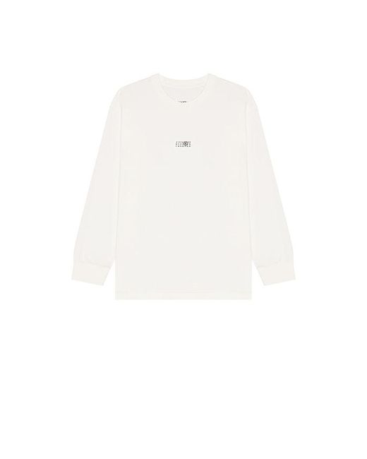 MM6 by Maison Margiela White Long Sleeved Top for men