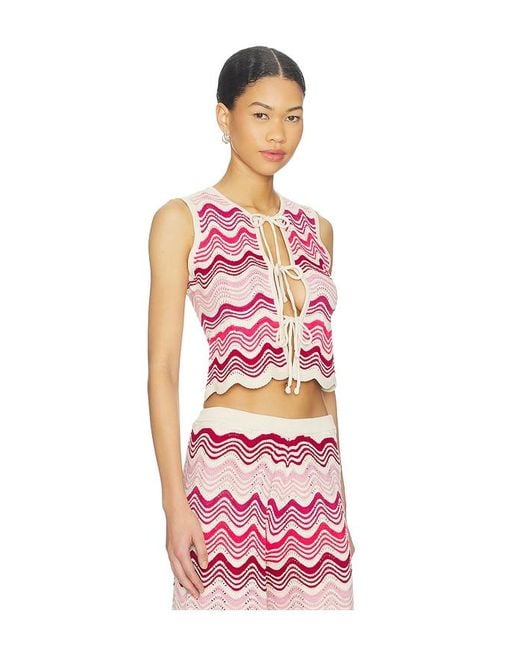 CAPITTANA Red Kari Top