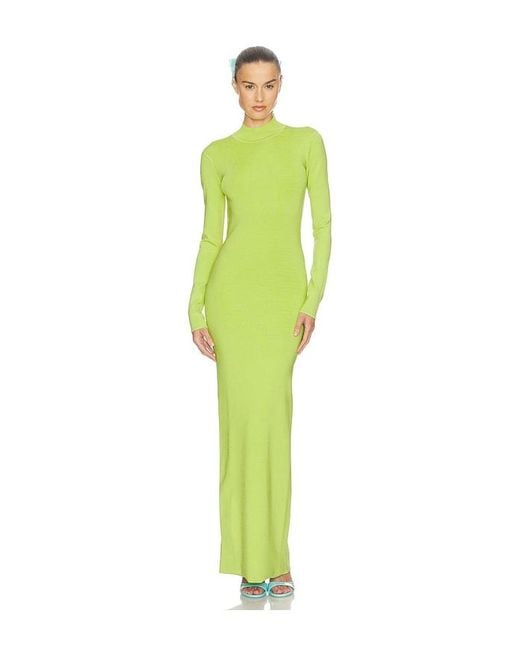 Helsa Green Chantria Open Back Dress