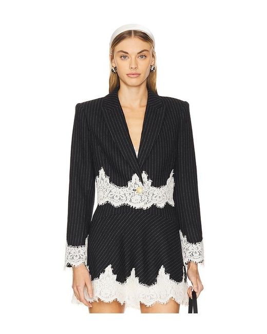 LoveShackFancy Black Icarus Jacket