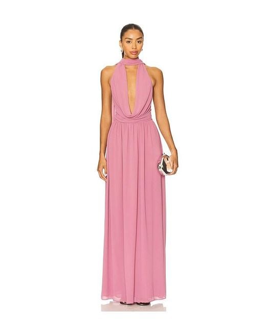 Lovers + Friends Pink Isabella Gown