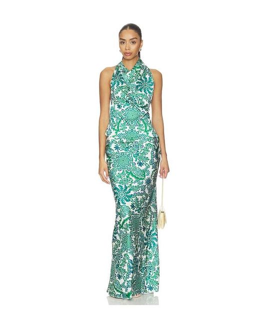 MISA Los Angles Blue Fern Top