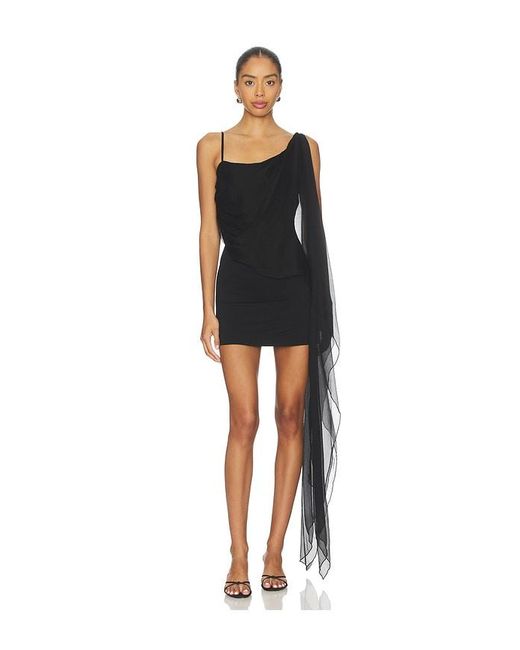 EB DENIM Black Tara Layered Mini Dress