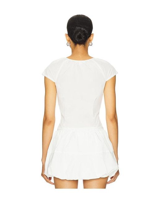 Amanda Uprichard White X Revolve Pinto Top