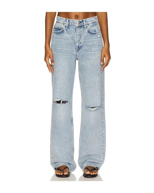 Rag & Bone Blue Shea Relaxed Straight