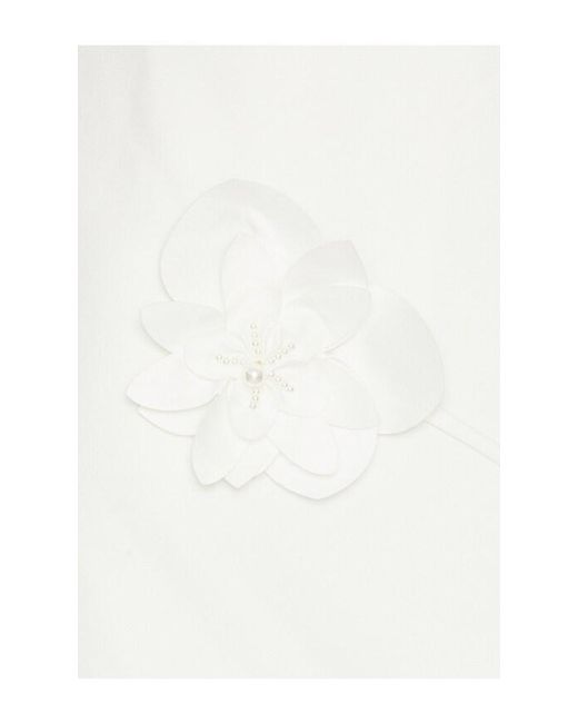 Elliatt White Reina 3D Floral Gown
