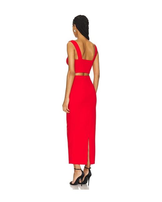 superdown Red Veneda Skirt Set