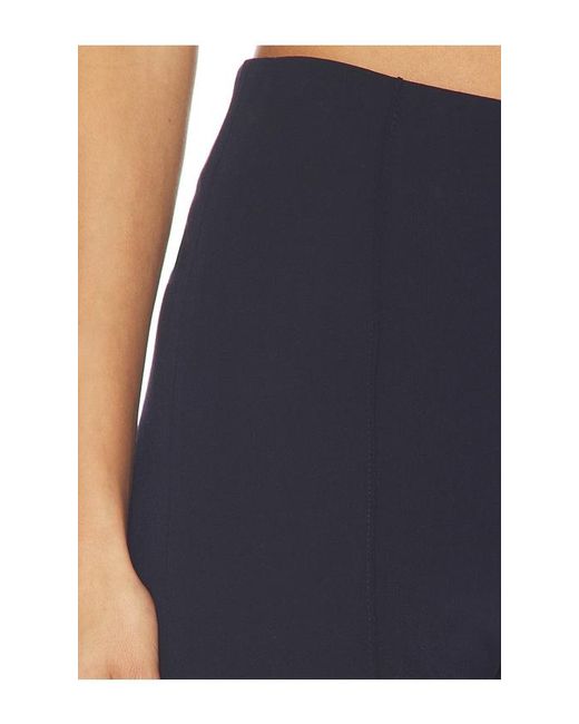 Smythe Blue Pintuck Flare Pant