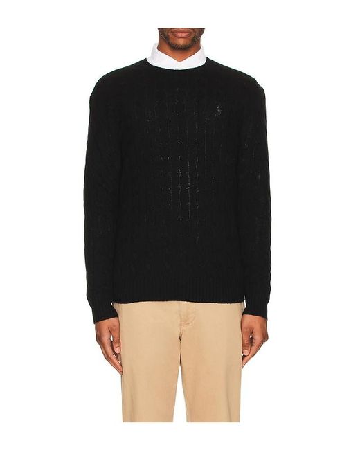 PULL CABLE en Black Polo Ralph Lauren pour homme