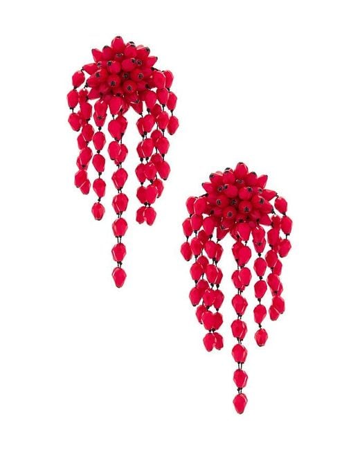 Isabel Marant Red Hanabi Earrings