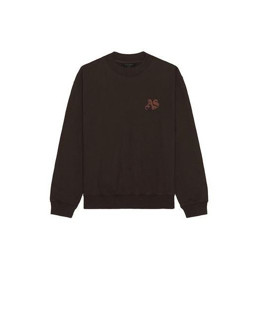 AllSaints Black Icon Crew Neck Sweatshirt for men