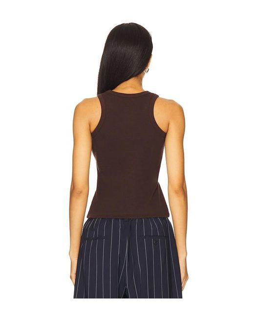 we11done Blue Minimal Logo Tank Top