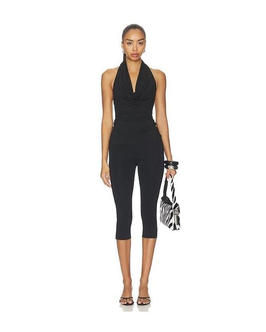 superdown Black Imah Halter Top