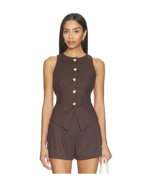 Veronica Beard Brown Hartwell Vest
