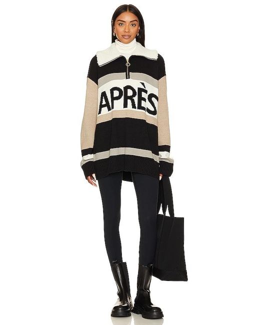 Show Me Your Mumu Black Weston Half Zip Pullover