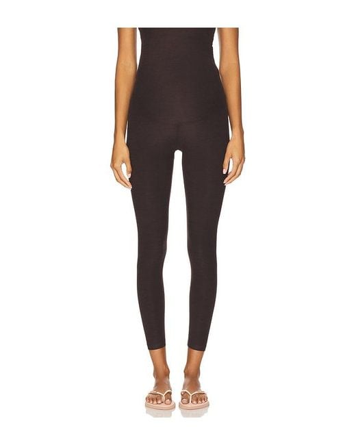 Beyond Yoga Black Spacedye Love The Bump Maternity Midi Legging