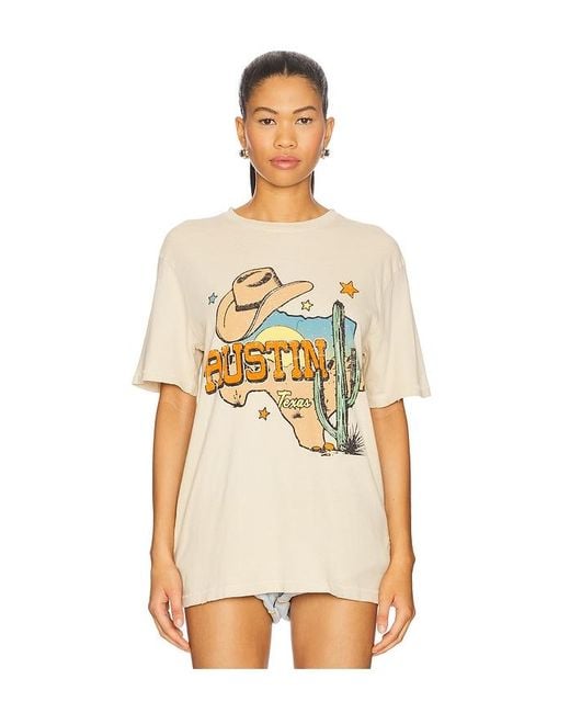 Junk Food White Austin Texas Tee