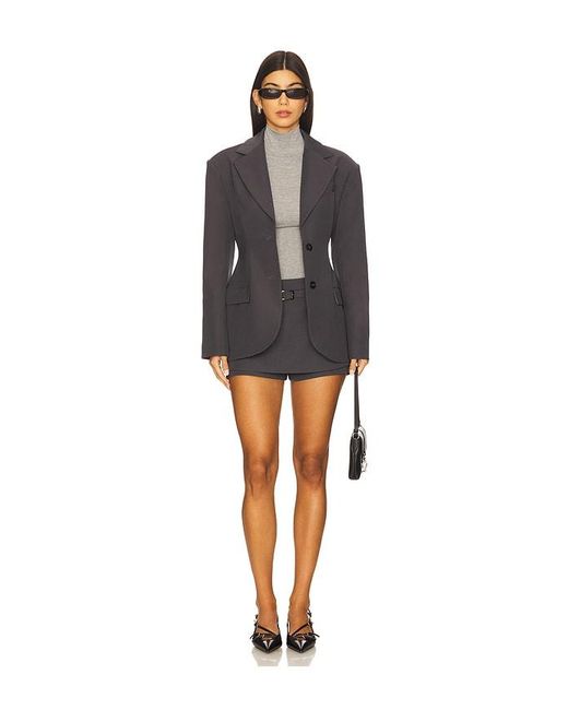 Line & Dot Gray Belmont Skort