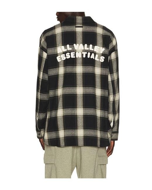 Fear Of God Black Button Up Shirt for men