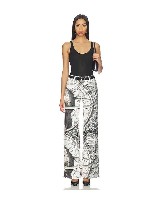 Alice + Olivia White Chic Full Length Jean