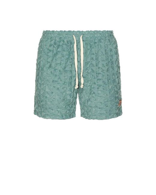 Marine Layer Green Towel Terry 6 Short for men