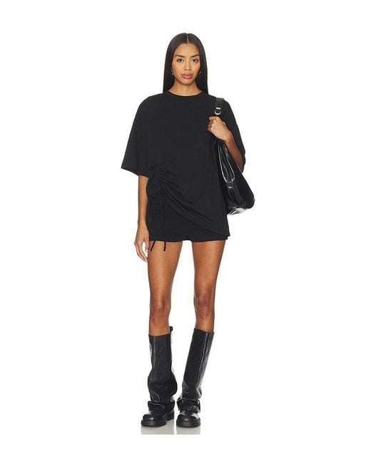 superdown Black Piper Ruched Top