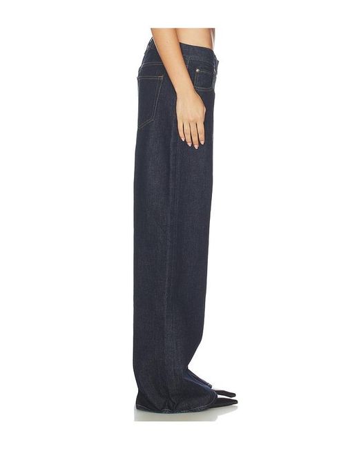 FRAME Blue X Alexandra Leclerc The Leo Low Rise Baggy Jean