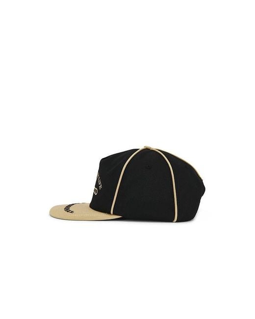 METALWOOD STUDIO Black Professional Piping Snapback Hat for men