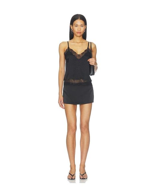 Citizens of Humanity Black Lace Trimmed Cami Top