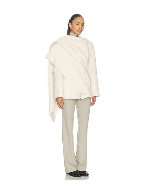 SELMACILEK White Cape Coat