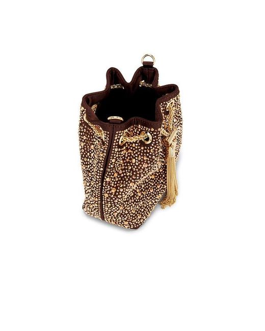 Olga Berg Brown Mika Crystal Pouch