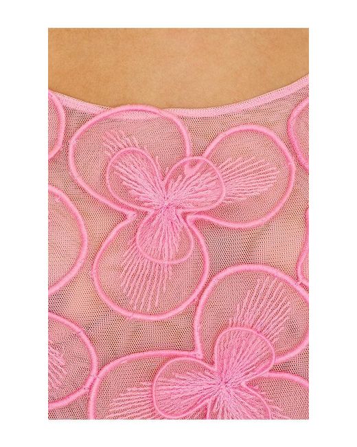 SELEZZA LONDON Pink Anette Mini Dress